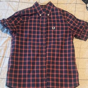 Women’s  Red and Blue Plaid Shirt